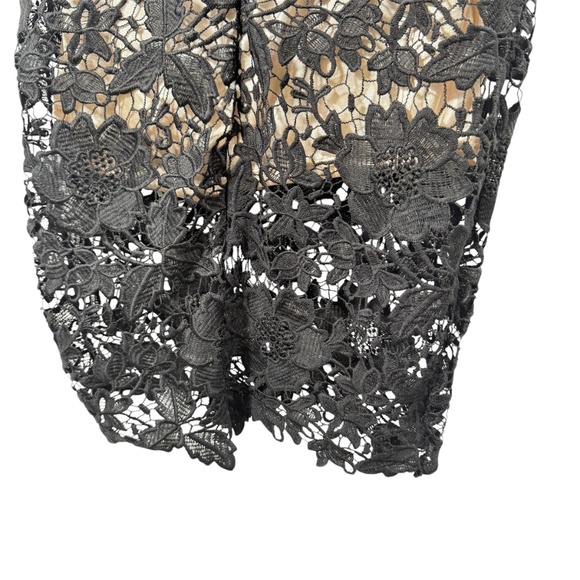 Michael Michael Kors Black Floral Lace Sheath Midi Dress – Size M - Picture 4 of 9
